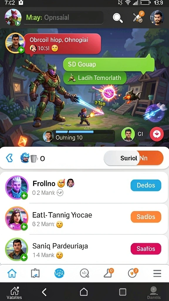 Screenshot menampilkan karakter utama dalam pertarungan epik.