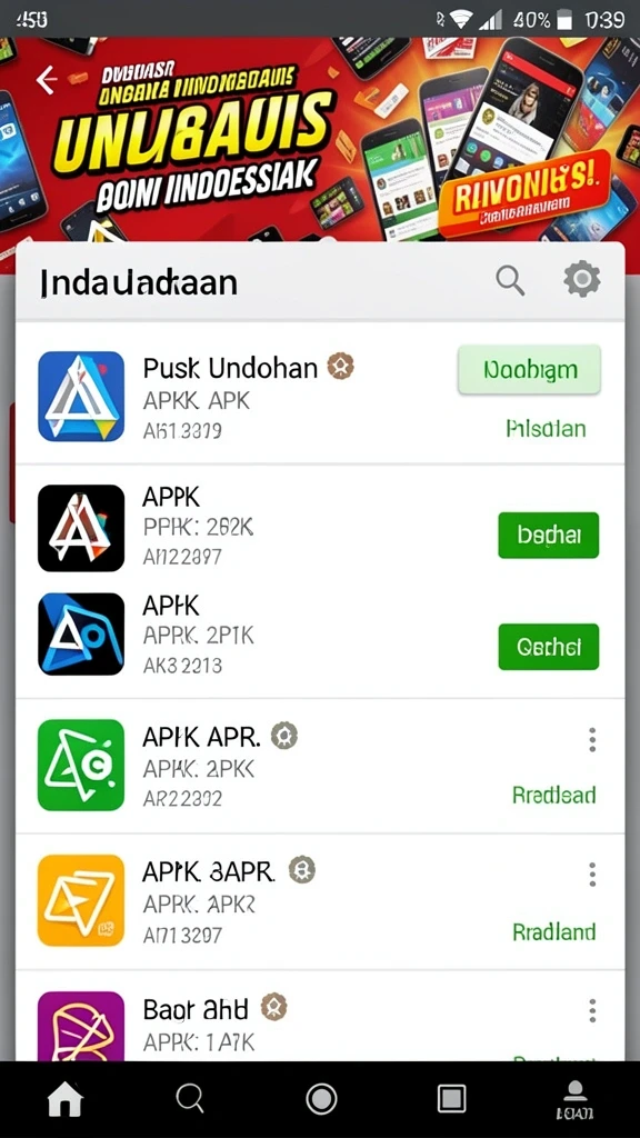 Tampilan awal game yang menarik dan penuh warna.