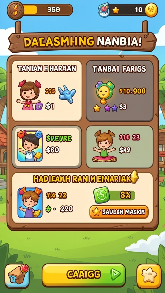 Mode permainan yang variatif dan menantang.