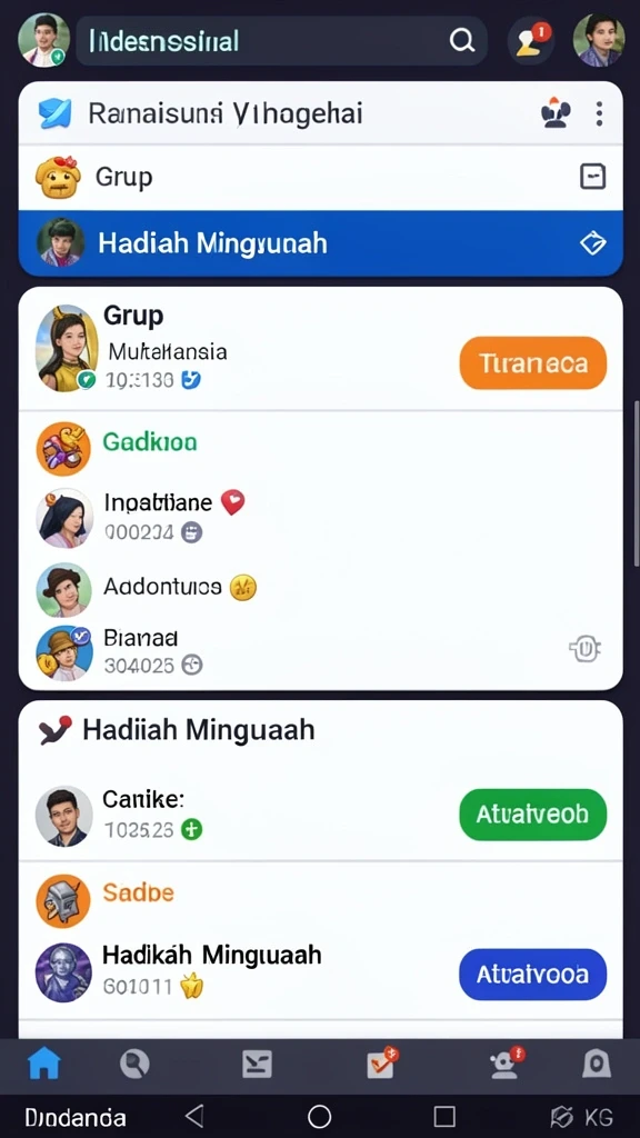 Tampilan antarmuka yang menarik dan user-friendly.