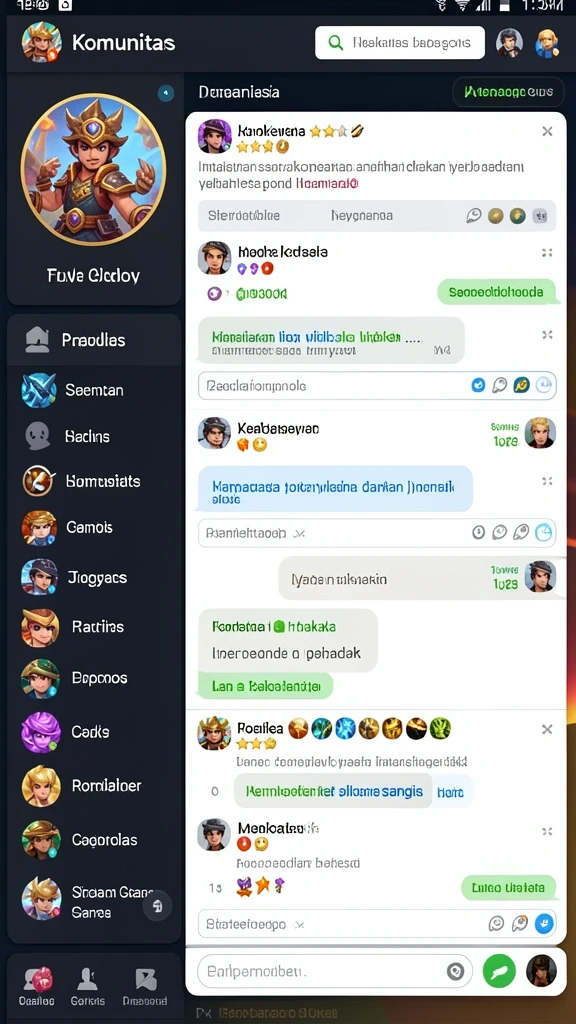 Fitur interaktif untuk berkompetisi.