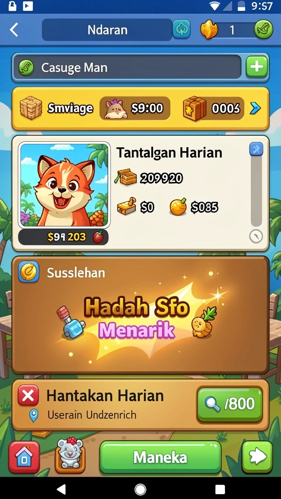 Mode multiplayer yang memungkinkan bersaing dengan teman.