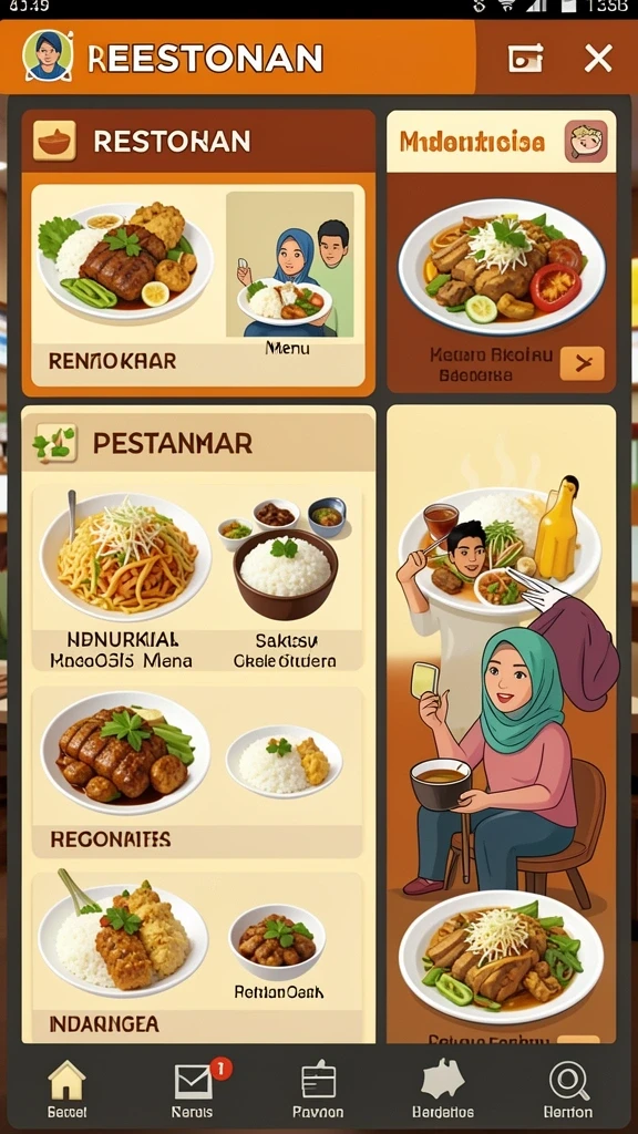 Fitur multiplayer yang memungkinkan permainan bersama teman.
