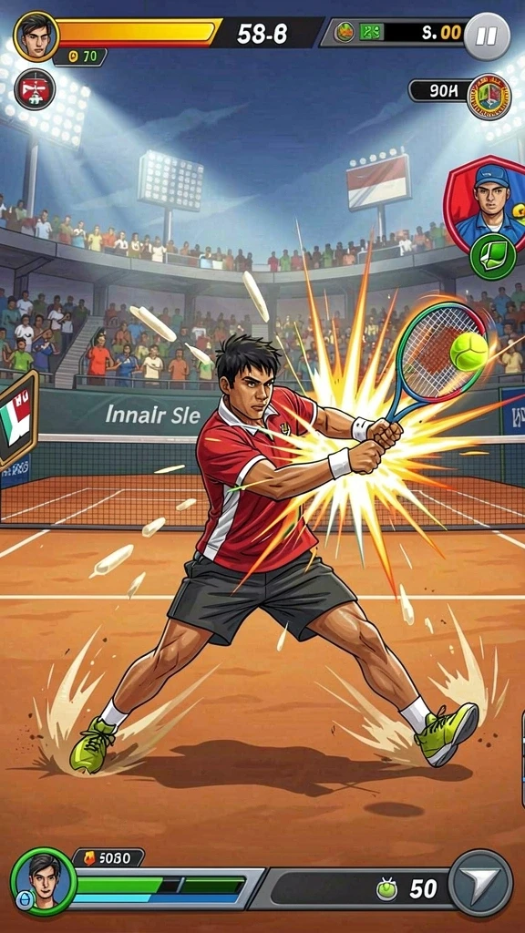 Screenshot dari level baru yang menantang.