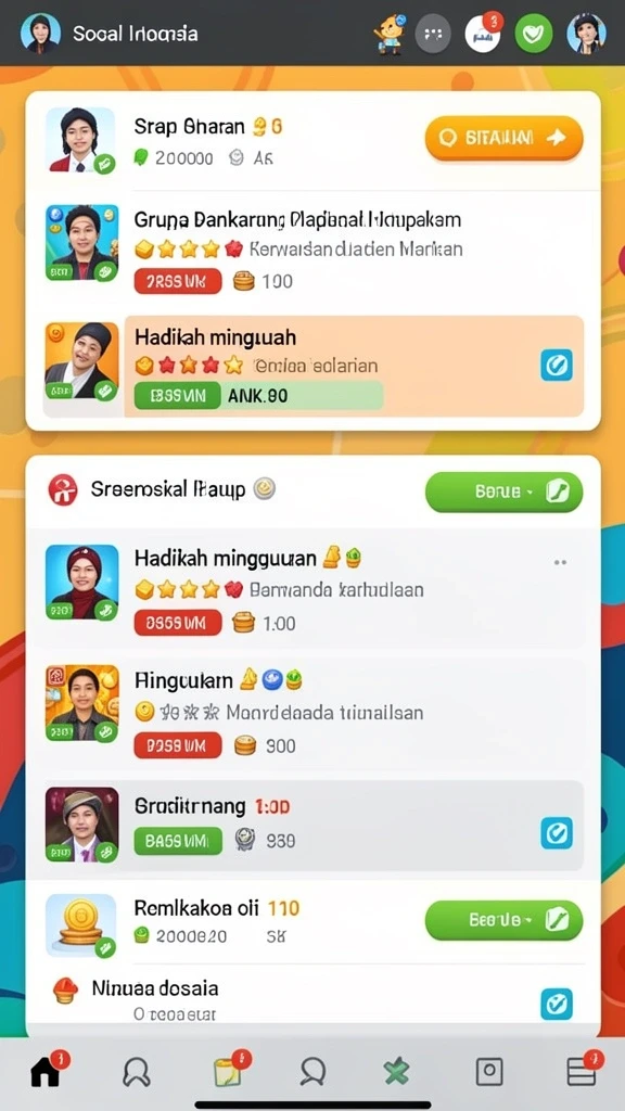Pengaturan karakter yang bisa disesuaikan.