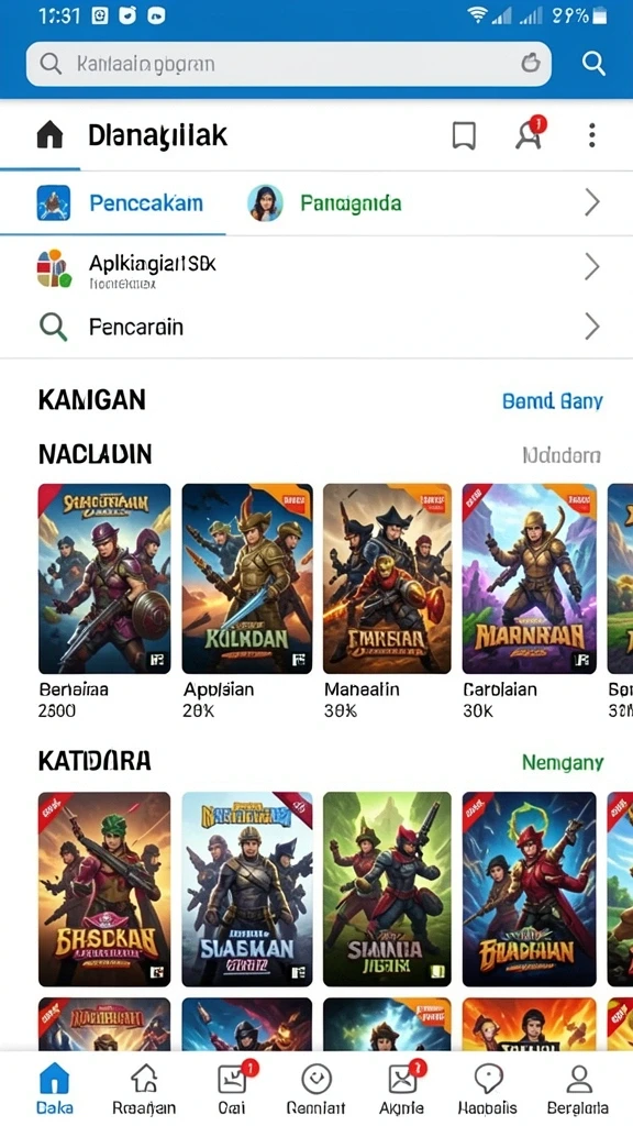 Tampilan antarmuka yang menarik dan mudah digunakan.