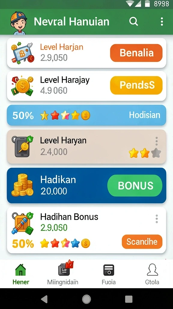 Karakter yang dapat disesuaikan sesuai dengan keinginan pengguna.