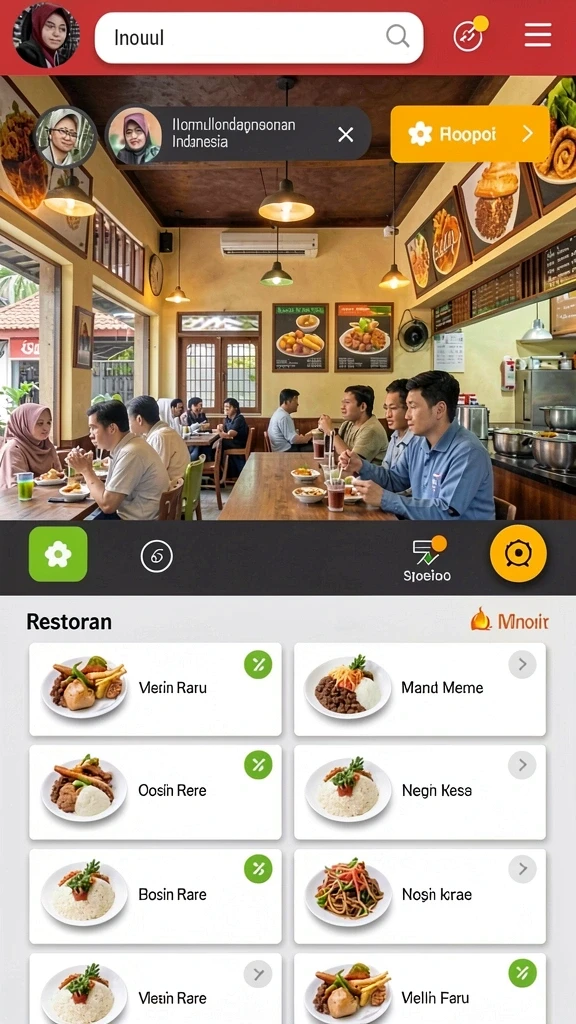 Tampilan awal yang menarik dan intuitif.