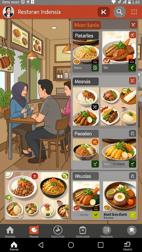 Tampilan menu utama RSNVIP7 yang menarik.