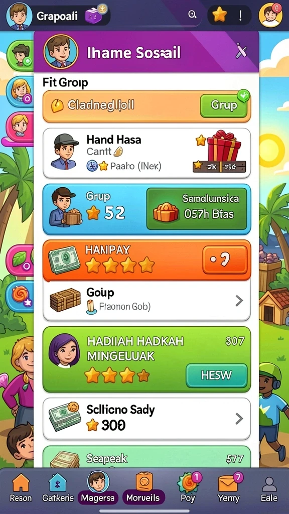 Halaman profil pengguna yang menarik.