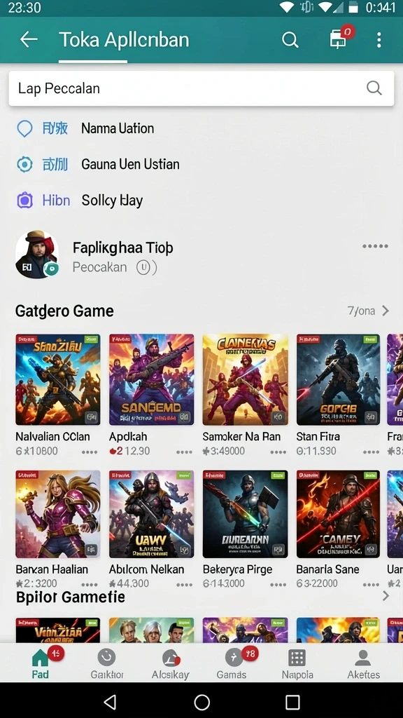 Beragam permainan seru untuk semua kalangan.
