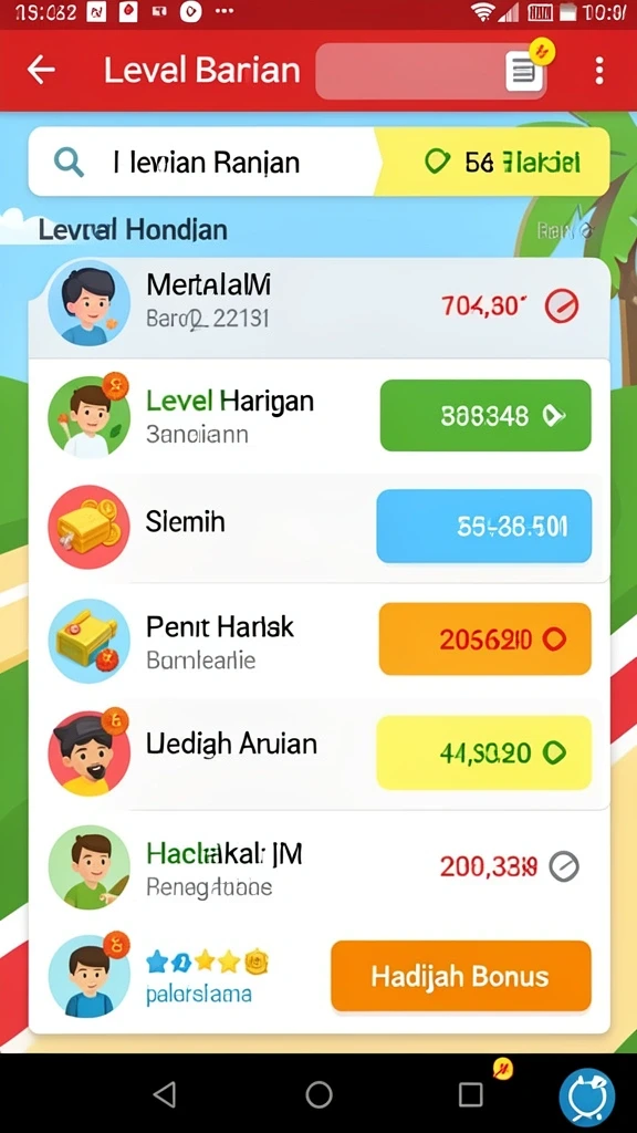 Tampilan awal aplikasi dengan tema menarik.