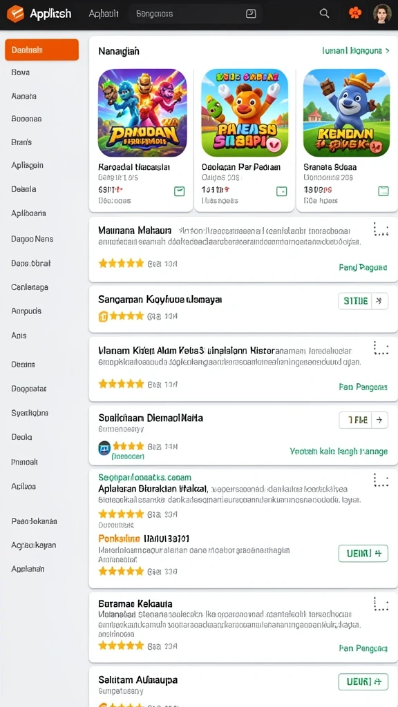 Tampilan antarmuka yang user-friendly.