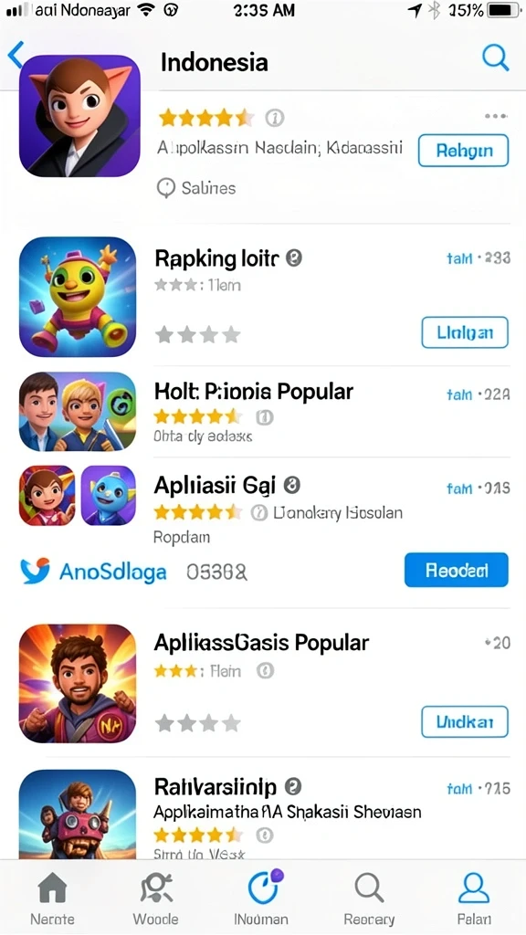 Variasi permainan yang menarik dan menghibur.