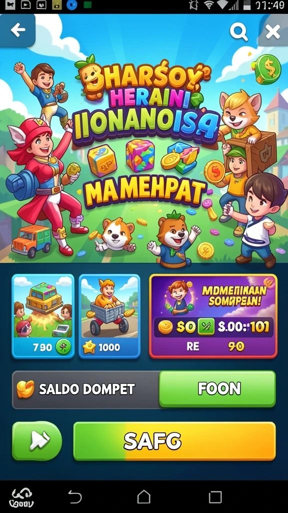 Level menantang dengan berbagai rintangan yang harus diatasi.