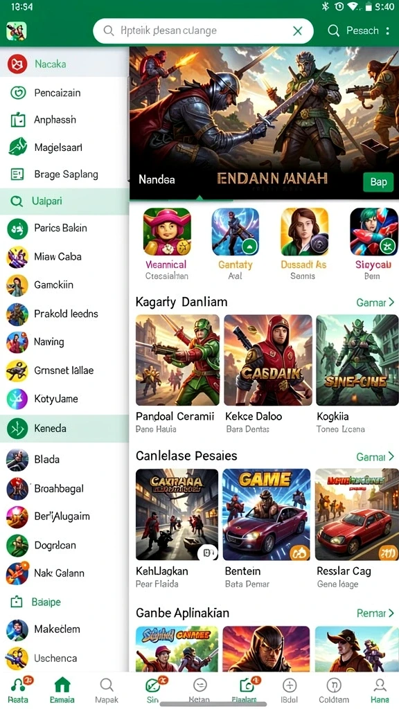 Tampilan antarmuka yang menarik dan intuitif.